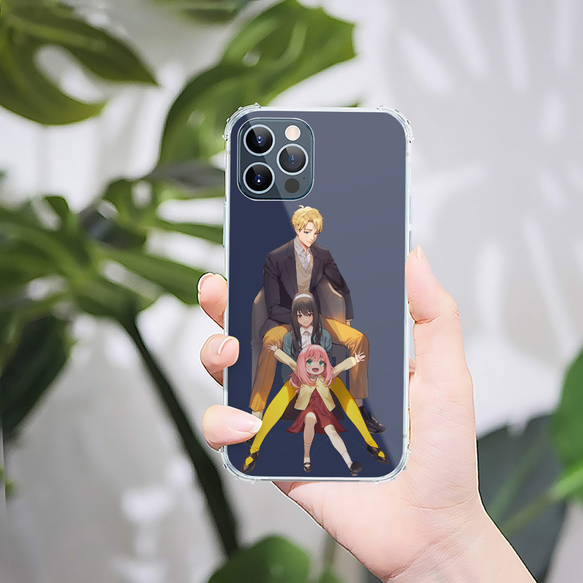 （画像用） SPY×FAMILY间谍家家酒 【iPhone 12シリーズ対応】透明スマホケース（クリアソフトケース）